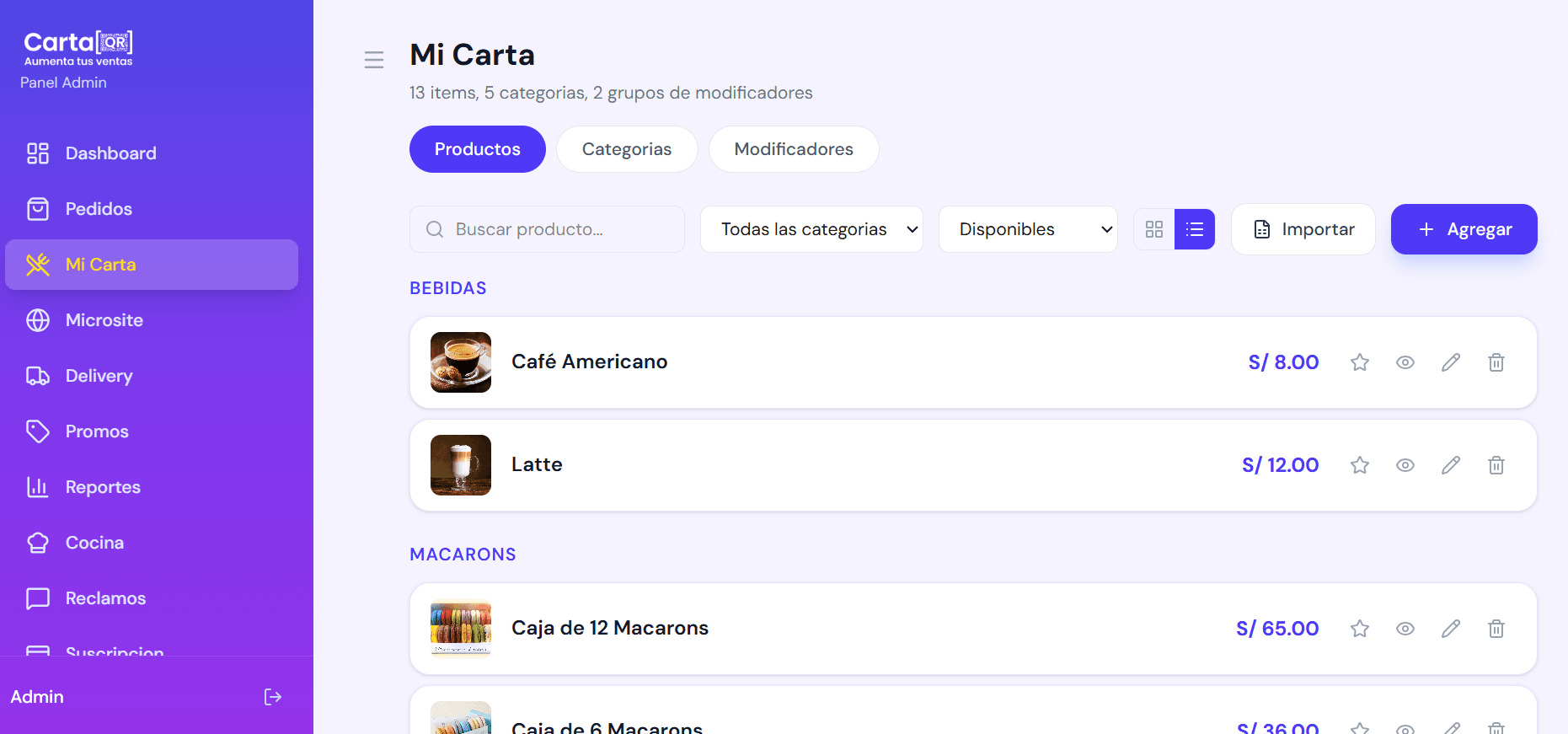 Sube tu carta