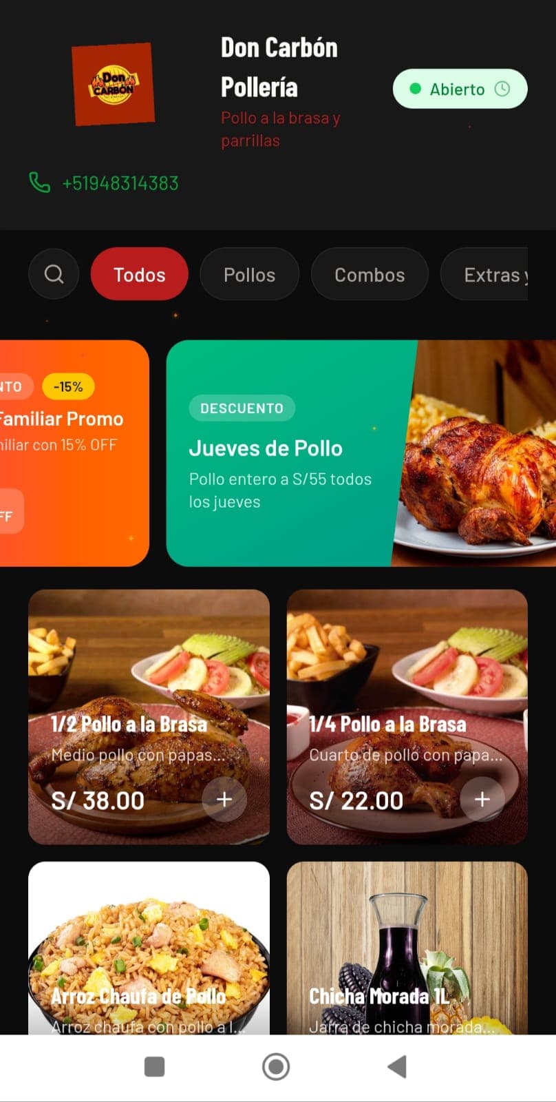 Don Carbón Pollería